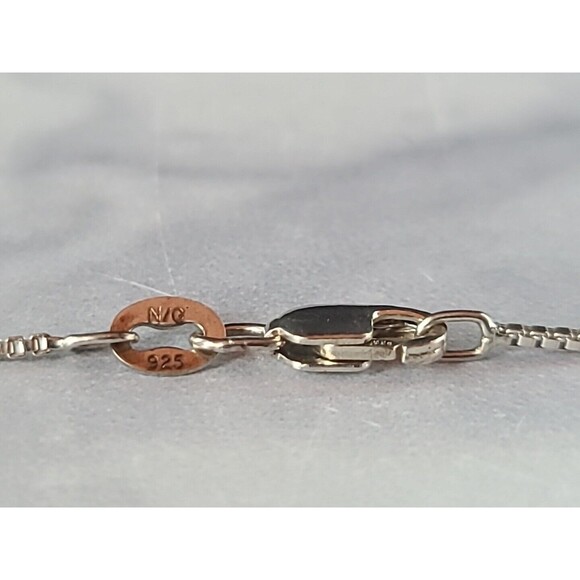 925 Sterling Silver Chain Necklace Vintage - Picture 7 of 10